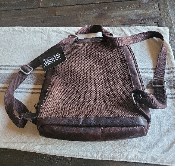 Women\'s Dark Brown Leather Backpack/ Crossbody main image 9